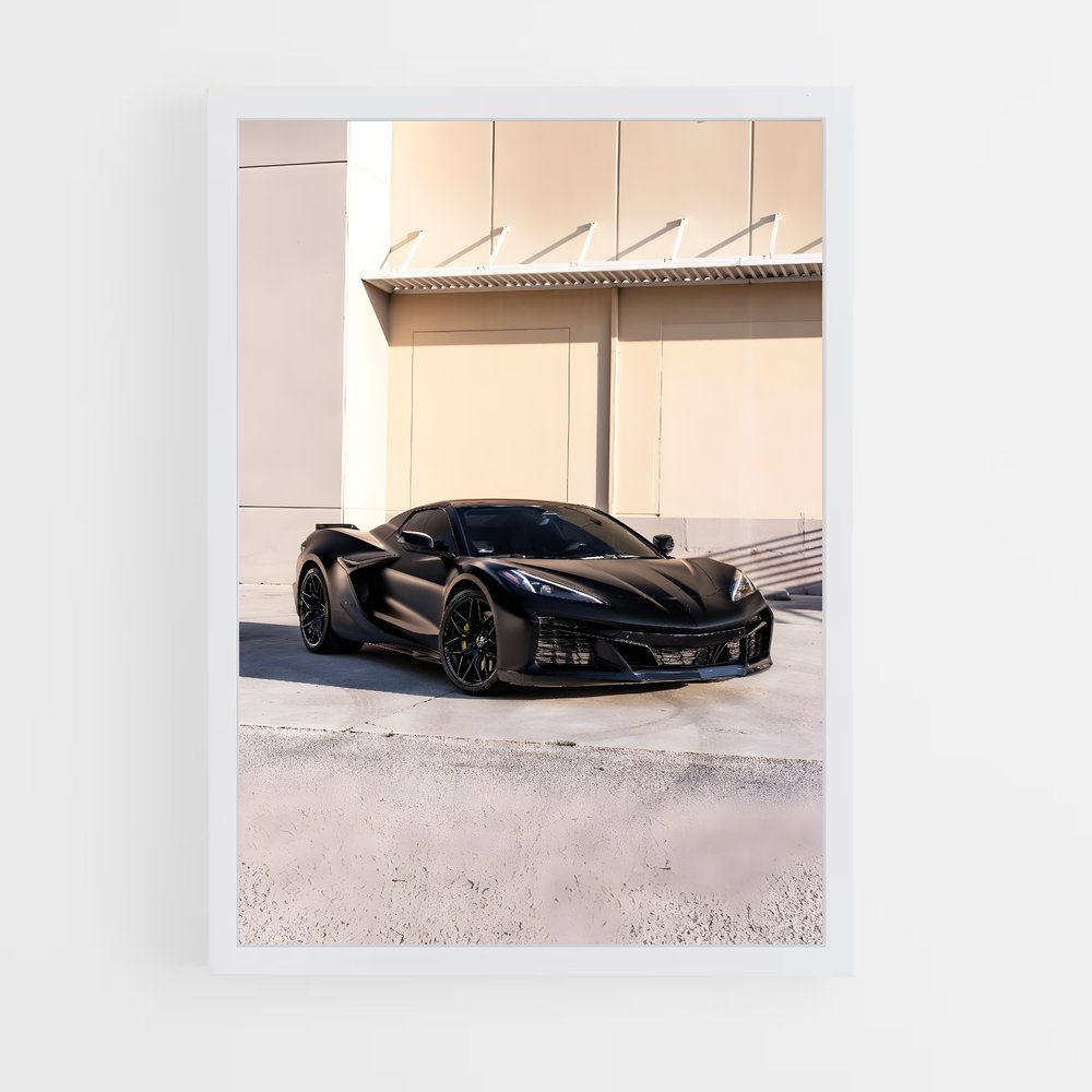 Poster Corvette en Crépuscule – affiche Chevrolet (vue 3)